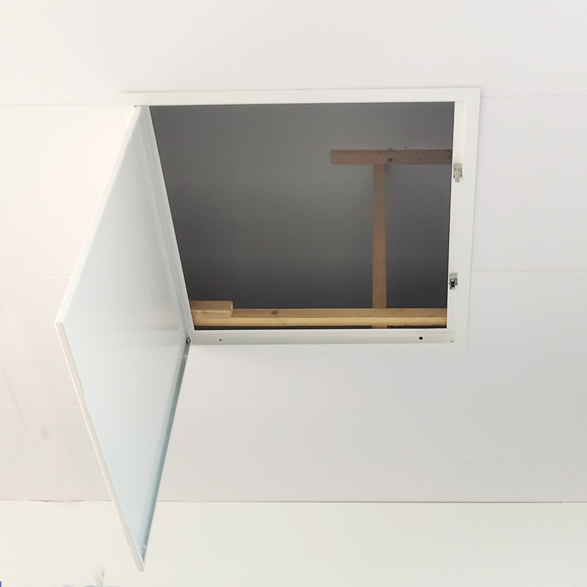 How to set the inspection port for the ceiling of home decoration ？